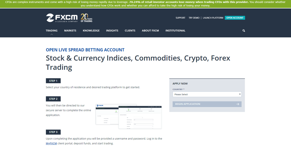 Abrir una cuenta FXCM Abrir una cuenta FXCM